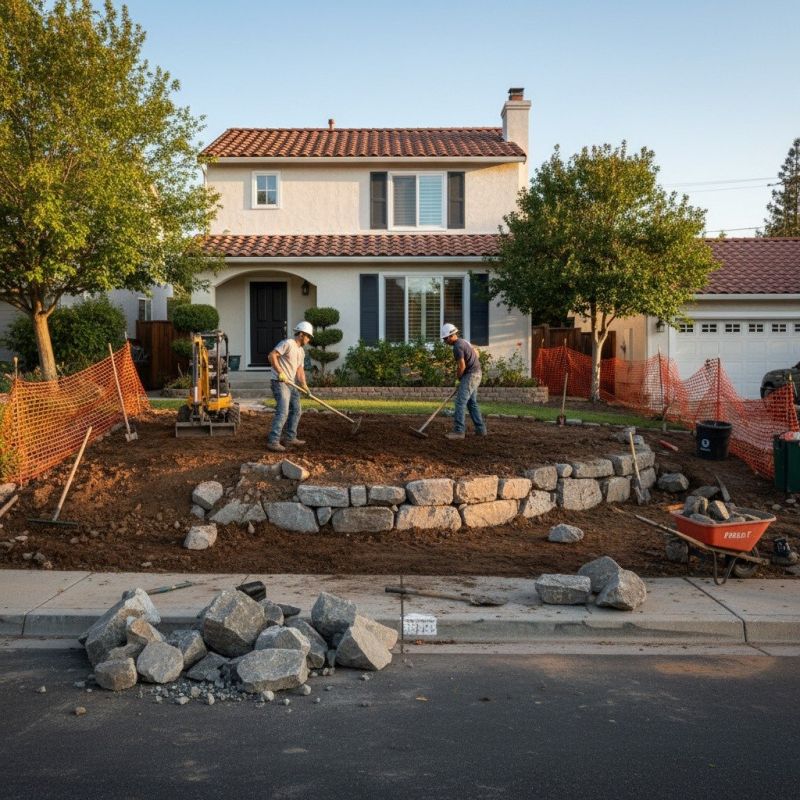 Local Retaining Wall Installation pros at work