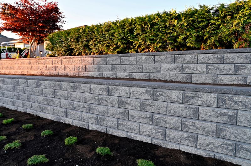 Products For Retaining Wall Installations in use